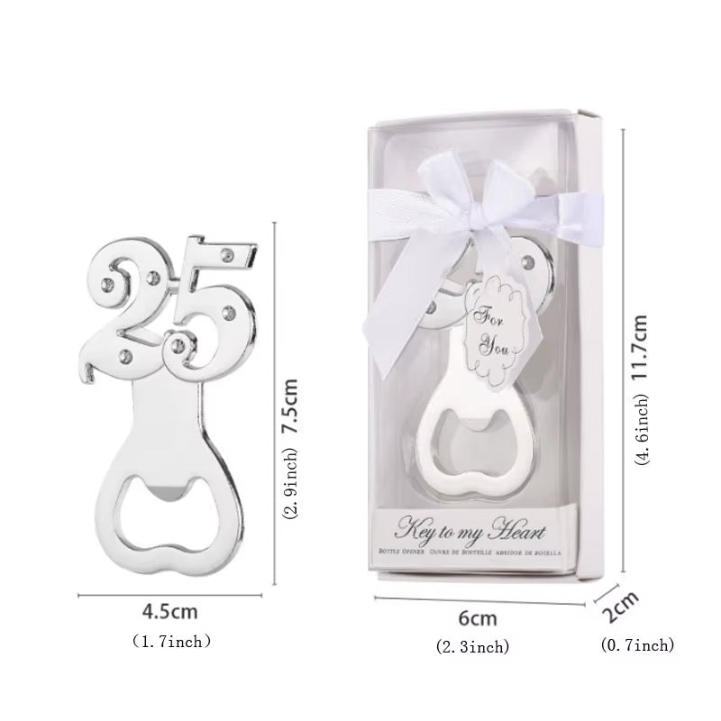 20Pcs/Lot Party Favors Wedding Souviors Wine Opener Alloy with Exquisite Gift Box for Guest Giveaways